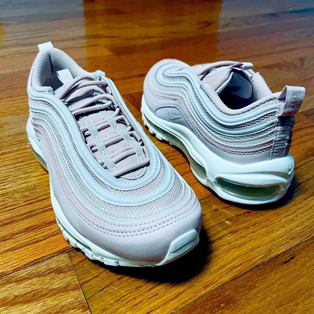Nike Air Max 97 Pink Oxford Summit White Women Size 7 DH8016-600.